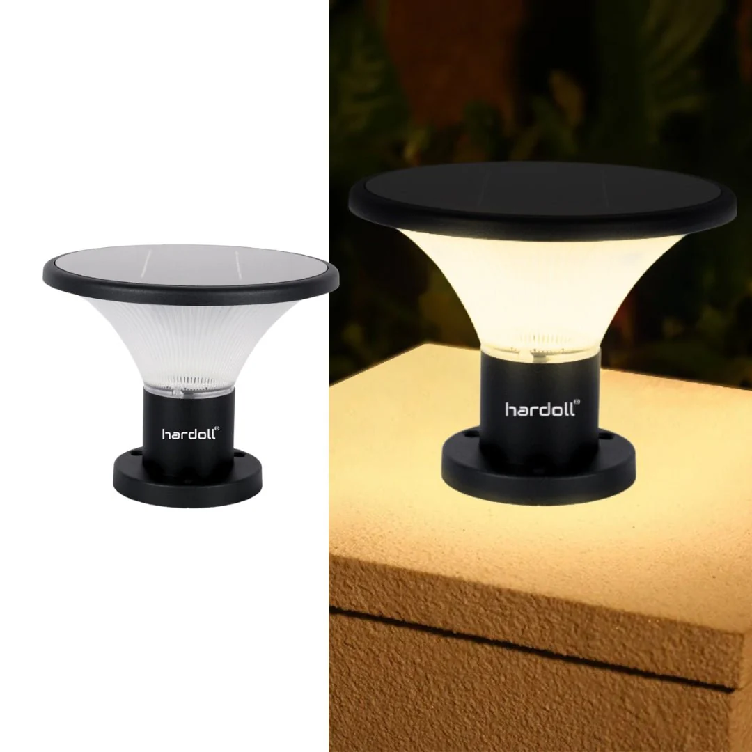 10W Solar Lights for Outdoor Garden Home Waterproof Pillar Wall Gate Post Lamp
