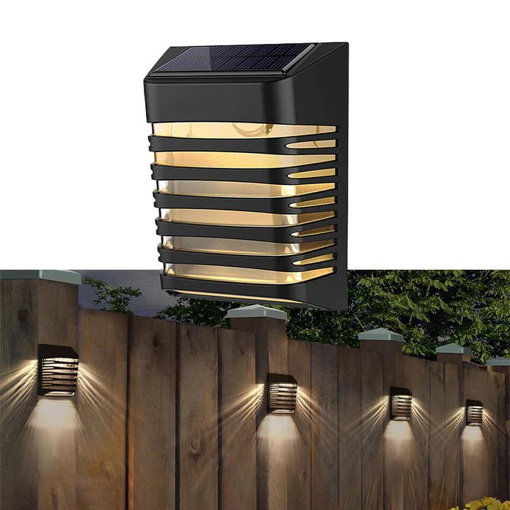 4 LED Solar Outdoor wall Lights for Home Waterproof Garden Outdoor Decorative Lamp