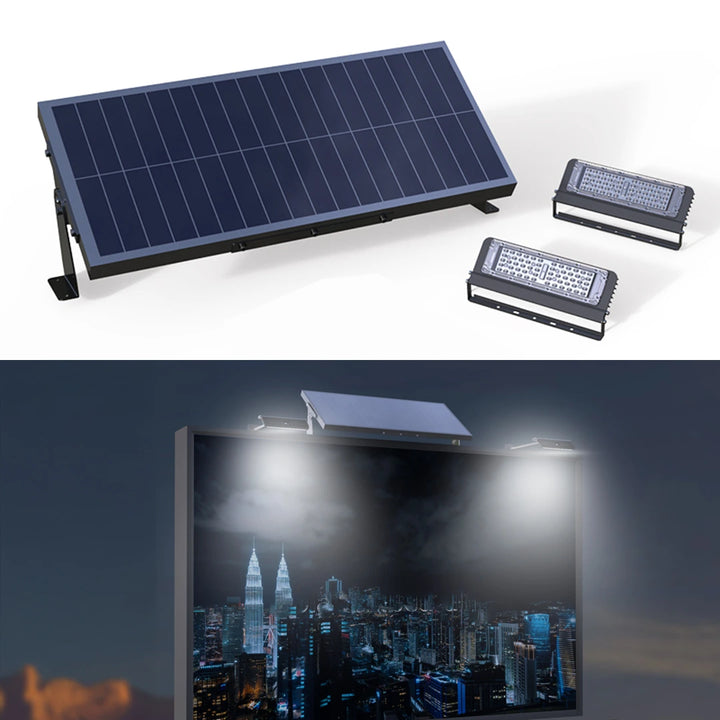 80W Solar Billboard Lights Outdoor, Cool White Colour Solar Lights