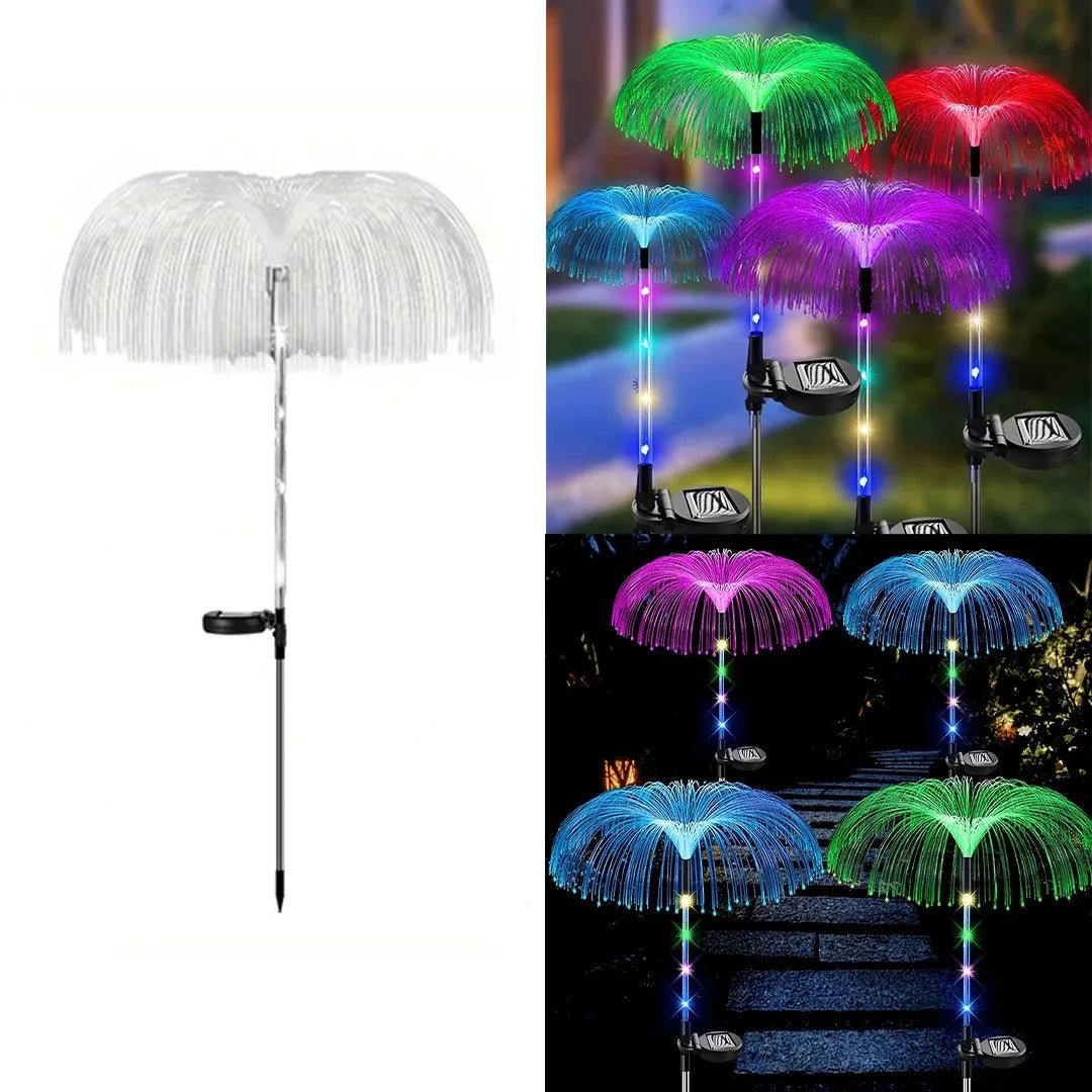 Solar Lamp for home Decorative Jellyfish Light LEDs on The Stake 7 Color Changing Waterproof Outdoor