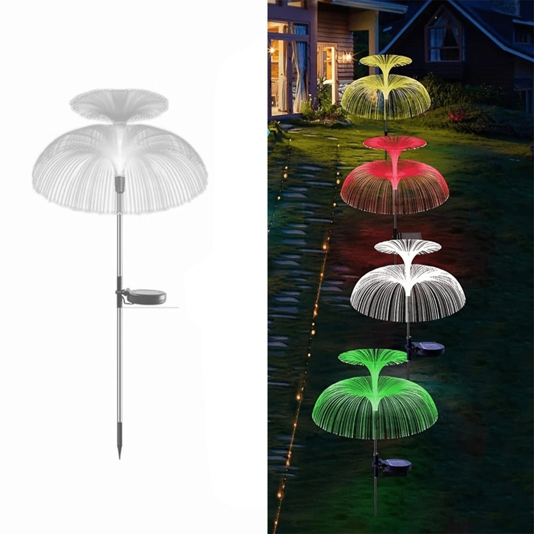 Solar Decorative Jellyfish Light 7 Color Changing Fountain Shaped